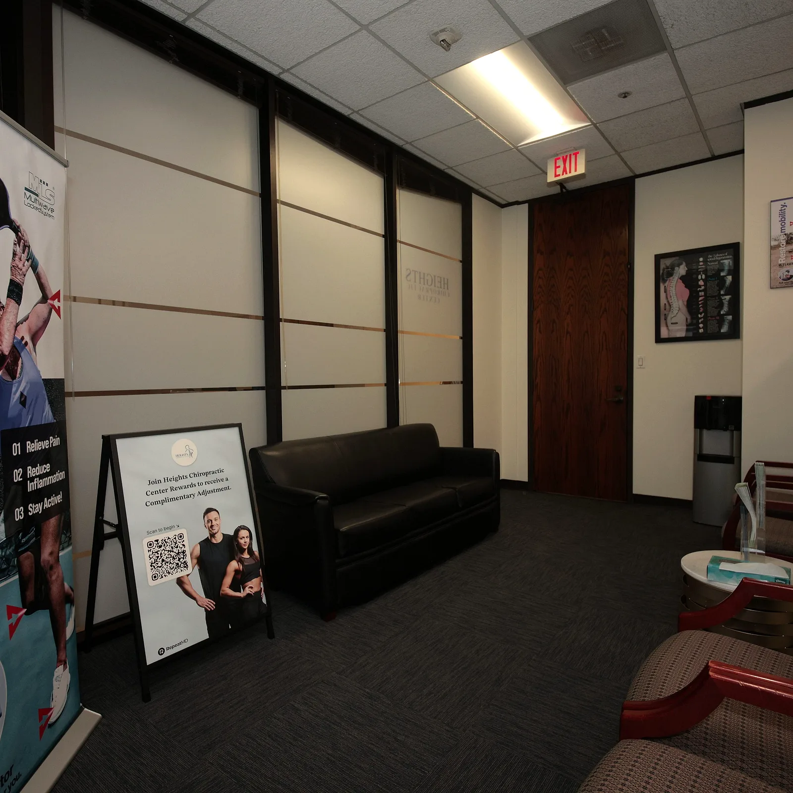 Inside Heights Chiropractic Center in Houston