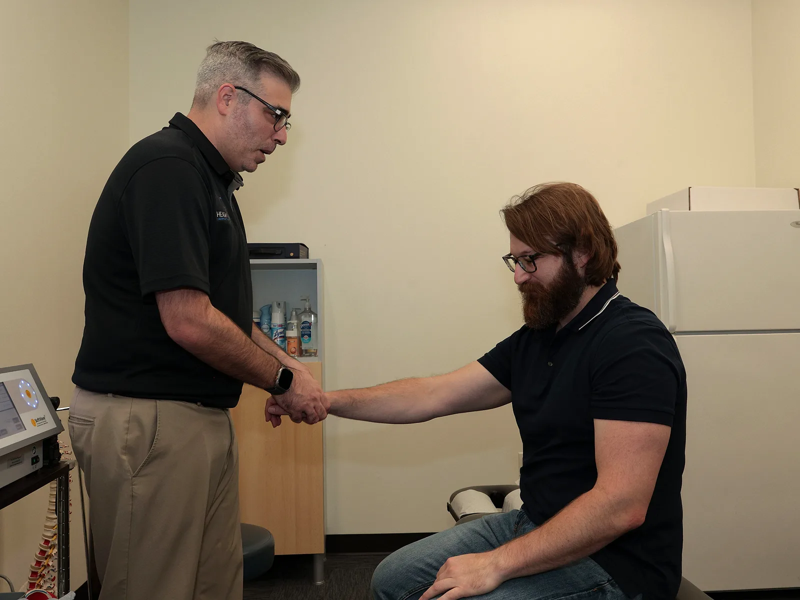 Chiropractic care for elbow pain at Heights Chiropractic Center in Houston
